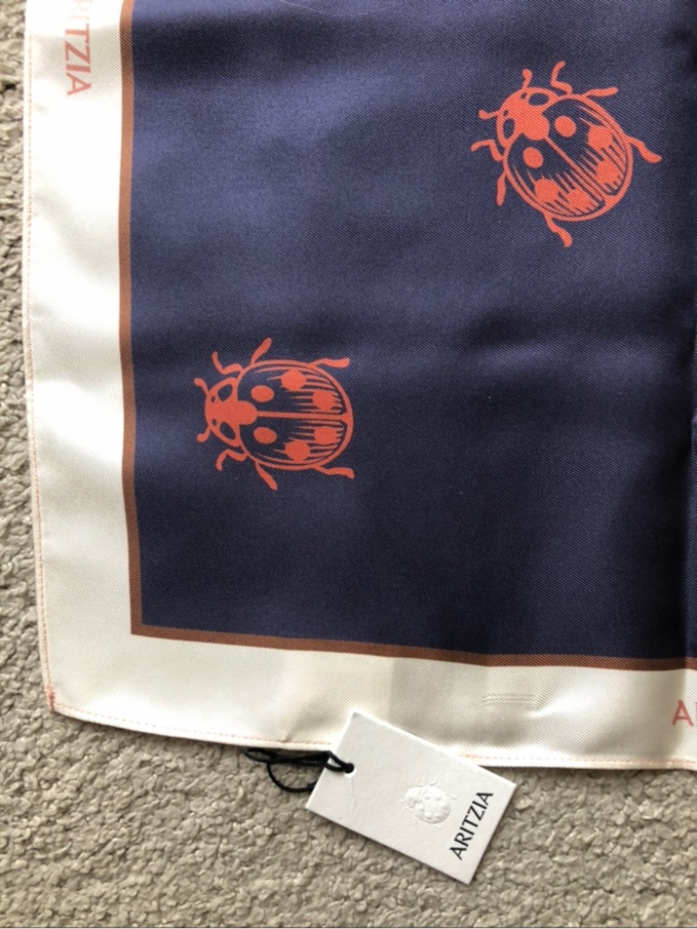 Aritzia Large Silk Scarf. NWT. - Picture 6 of 8